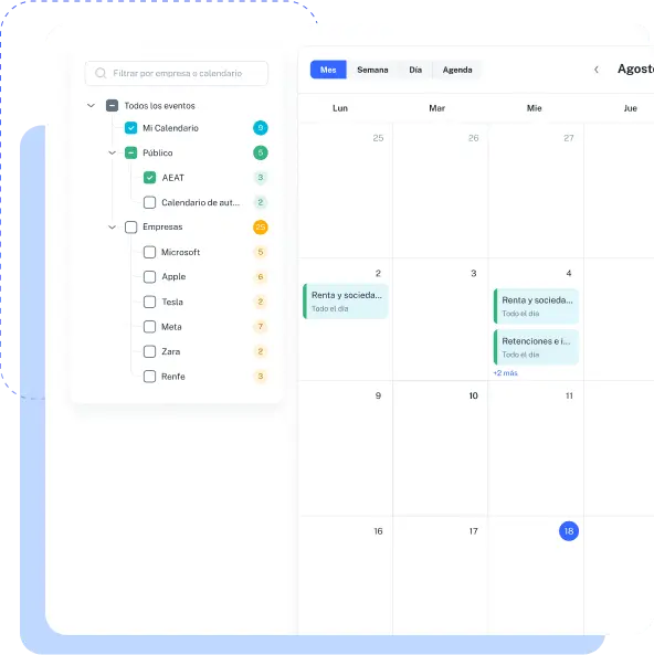 software gestion asesorias calendario